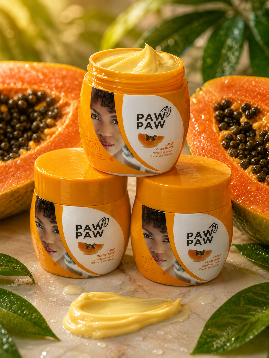 Paw paw 3pcs set 300ml face and body clarifying lotion