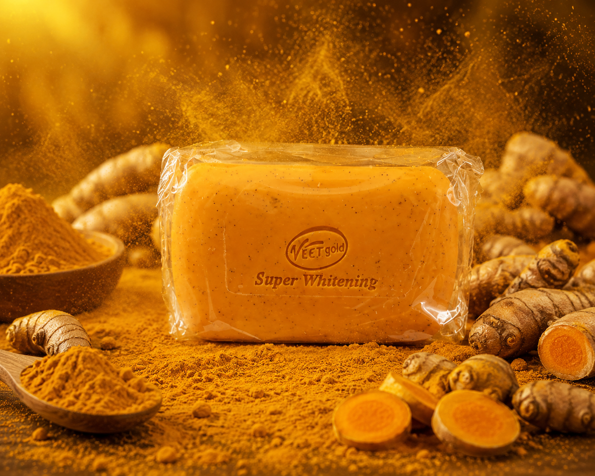 Turmeric super whitening body cream and soap. 250g Soap & 500ml face and body cream.