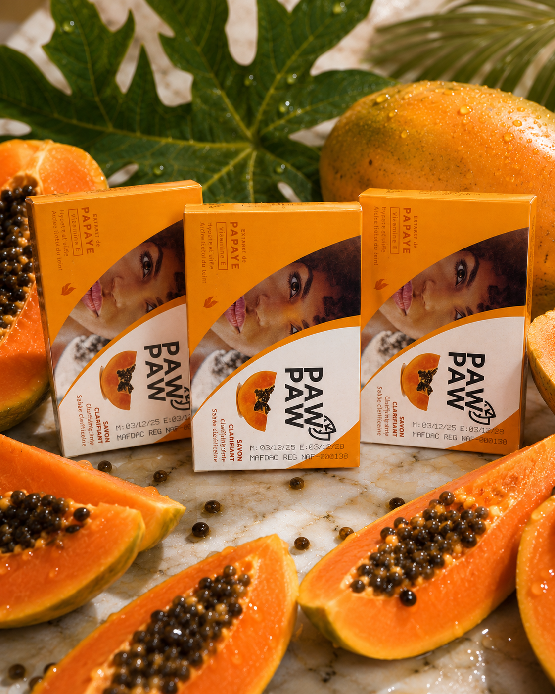 Paw Paw soap 180g 3pcs set