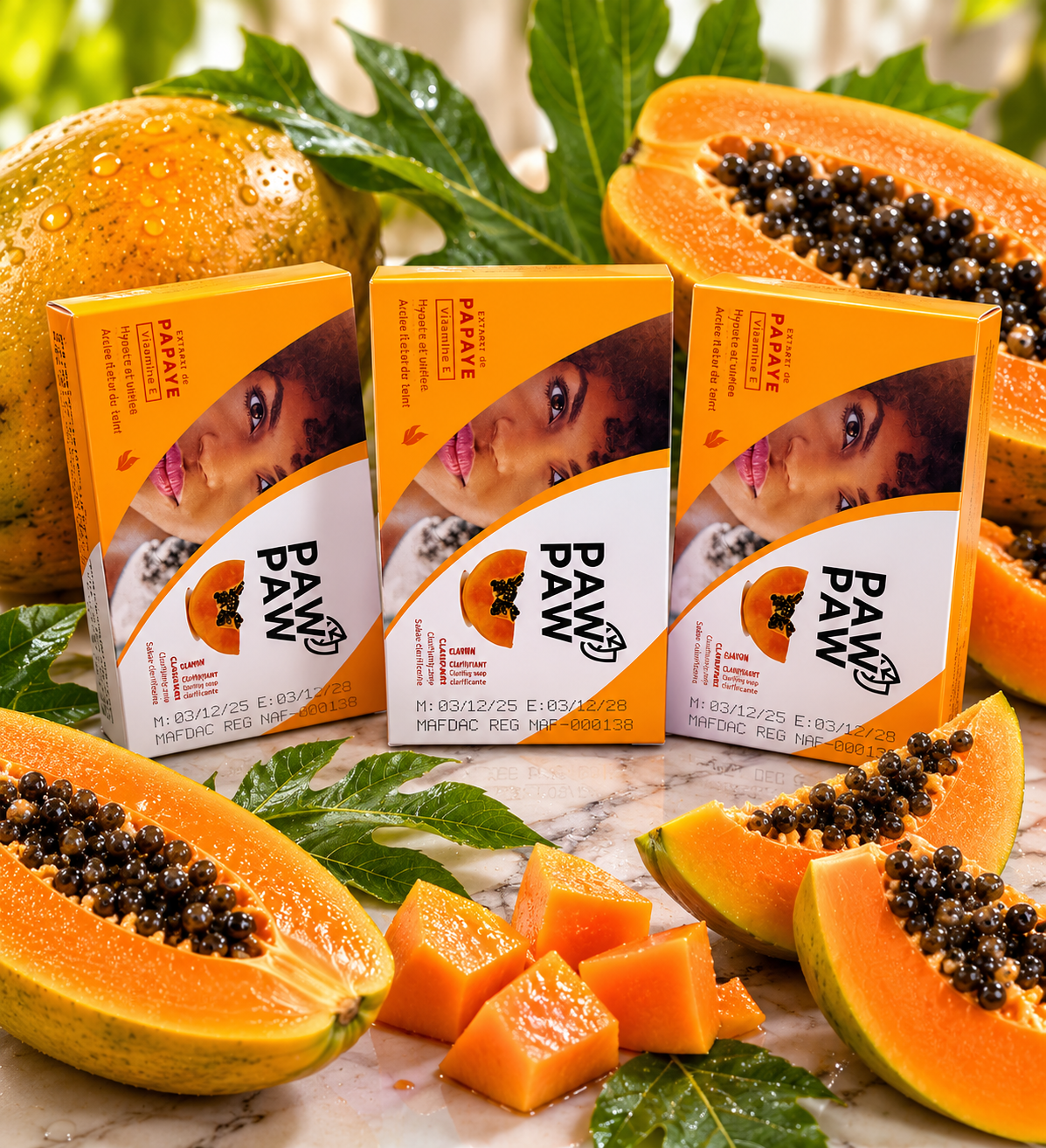 Paw Paw soap 180g 3pcs set