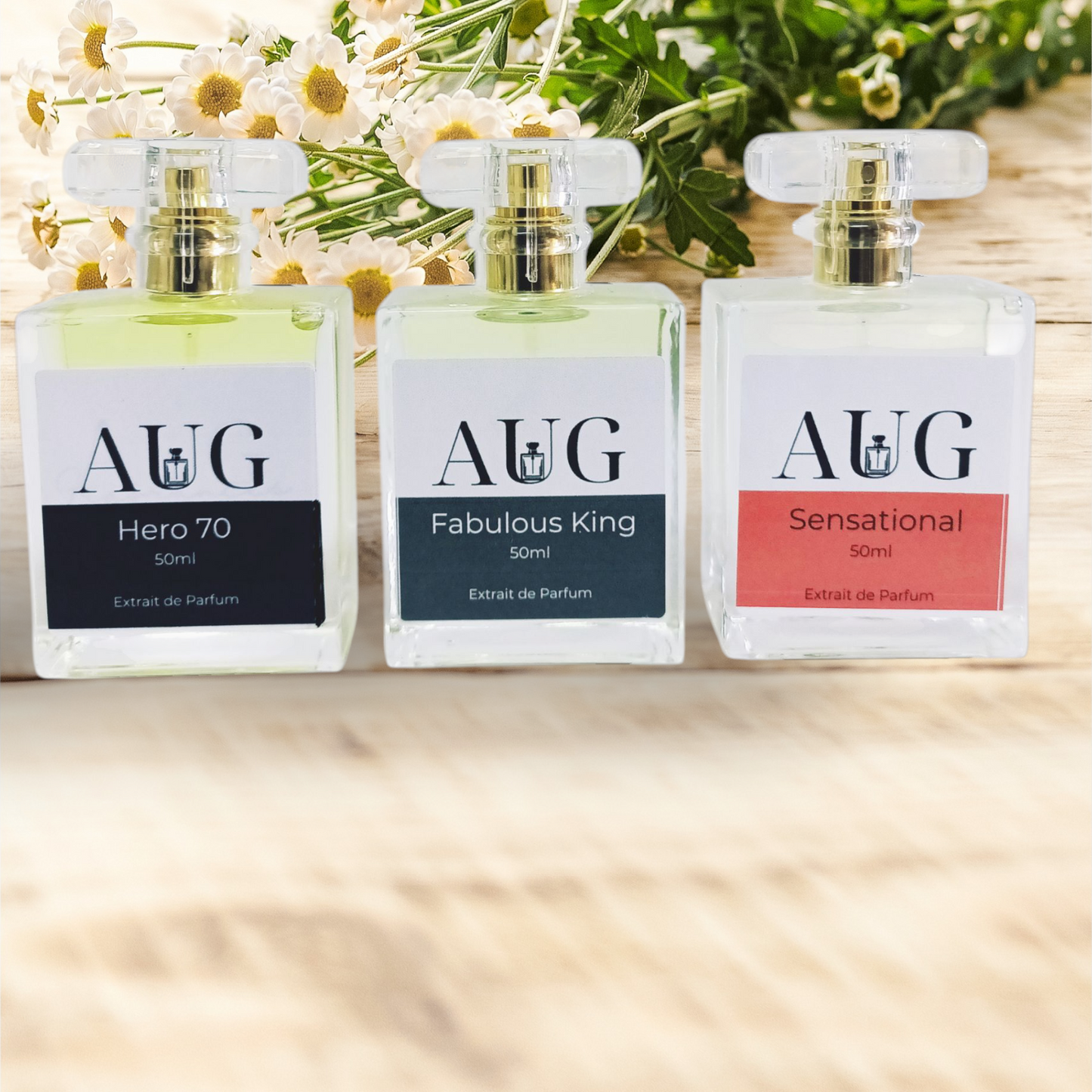 Men's High Quality Fragrance set inspired by Aventus, Fucking Fabulous and Baccarat Rouge 540. 50ml each (Authentic)