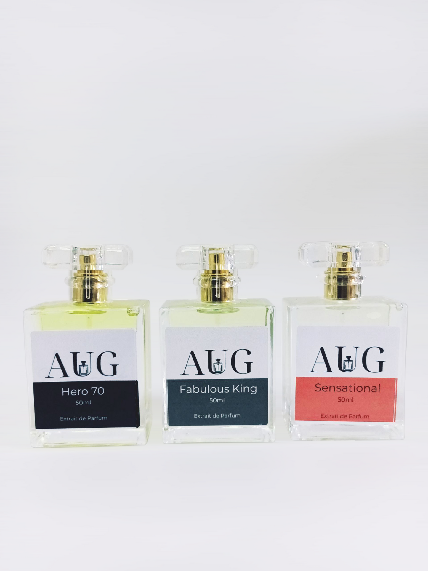 Men's High Quality Fragrance set inspired by Aventus, Fucking Fabulous and Baccarat Rouge 540. 50ml each (Authentic)