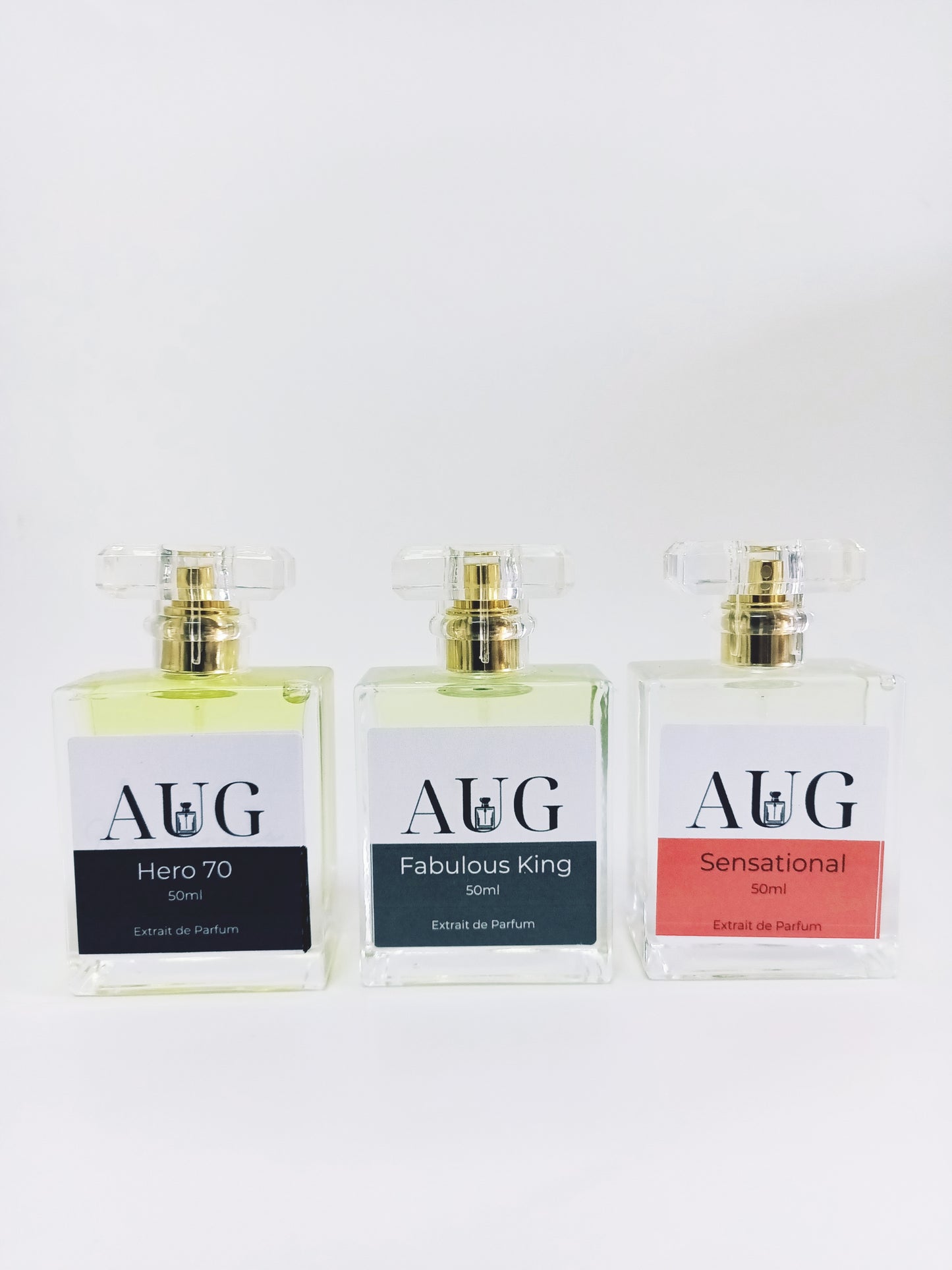 Men's High Quality Fragrance set inspired by Aventus, Fucking Fabulous and Baccarat Rouge 540. 50ml each (Authentic)