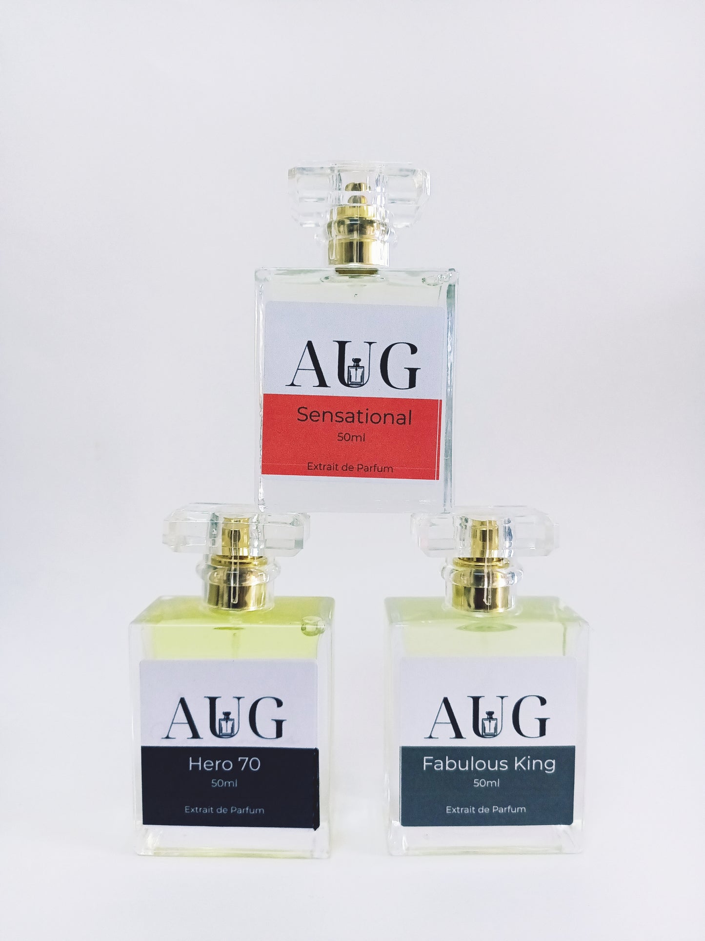 Men's High Quality Fragrance set inspired by Aventus, Fucking Fabulous and Baccarat Rouge 540. 50ml each (Authentic)